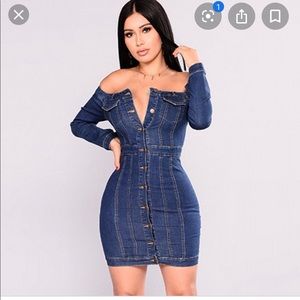 Jean dress fashion nova